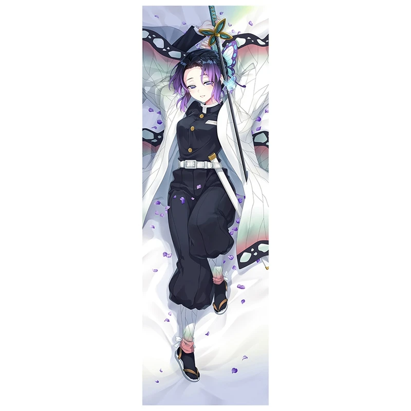 Дизайн Dakimakura Demon Slayer: Kimetsu No Yaiba аниме Kochou Shinobu Dakimakura обнимающий чехол для подушки Kamado Nezuko