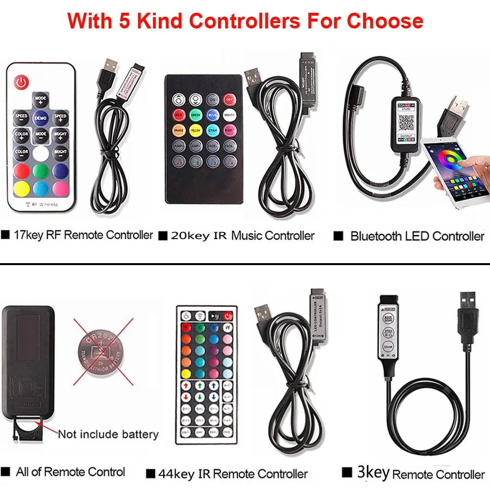 1 м 2 3 5050 USB светодиодный RGB светильник 5 в ТВ тыловая подсветка ing неоновый лента