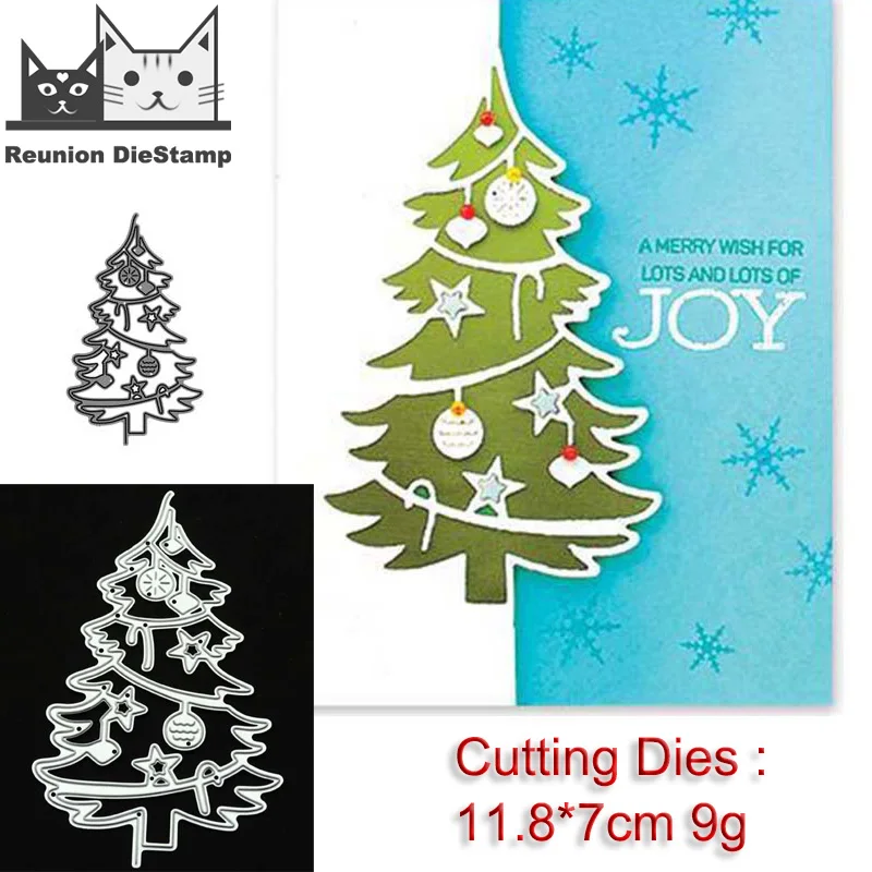 

Reunion Christmas Tree Metal Cutting Dies Stencils for DIY Scrapbooking/photo Album Stamps Decorative Embossing DIY Paper Card