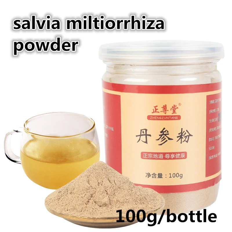 

100g/bottle,Organic Salvia Miltiorrhiza Powder / Danshen Powder,Rich In Tanshinone,Strengthen The Constitution and The Immunity
