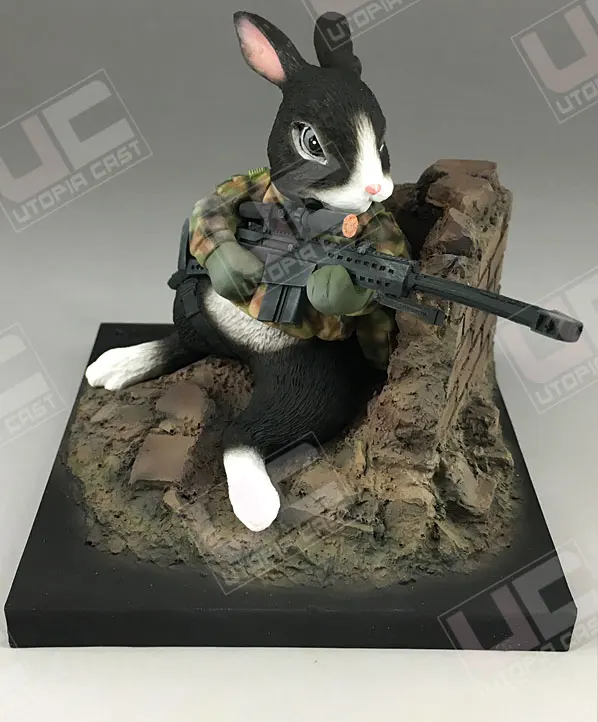 12 Cm Height Cat Shit One Botasky Kawaii Rabbit Miniatures Modeling Unpainted Diy Assembling Static Resin Model Kits Decoration Model Building Kits Aliexpress