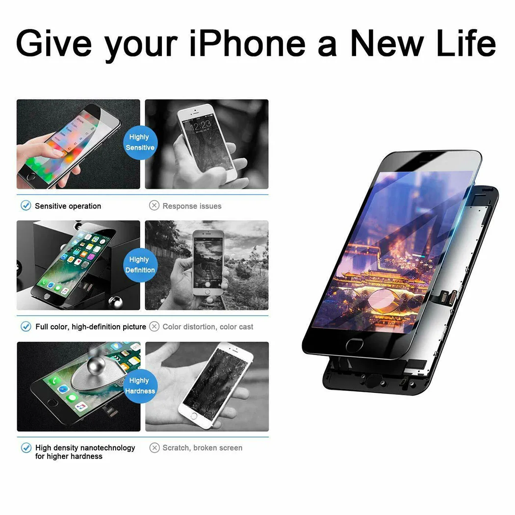 Экран для iPhone 6S черный