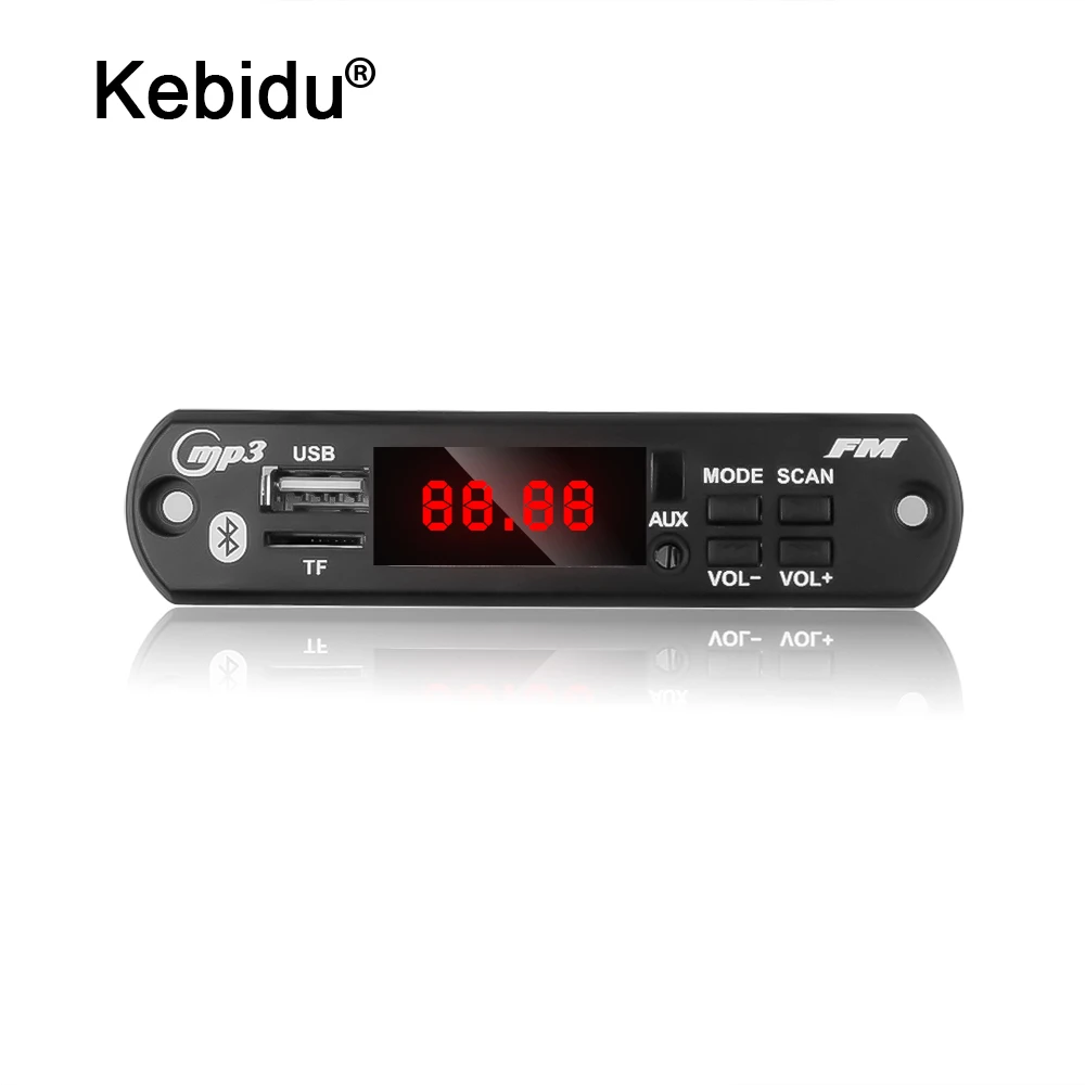 Плата декодера kebidu плата с Bluetooth MP3 WMA USB/SD/FM/AUX аудиомодуль 5 В 12 Автомобильный