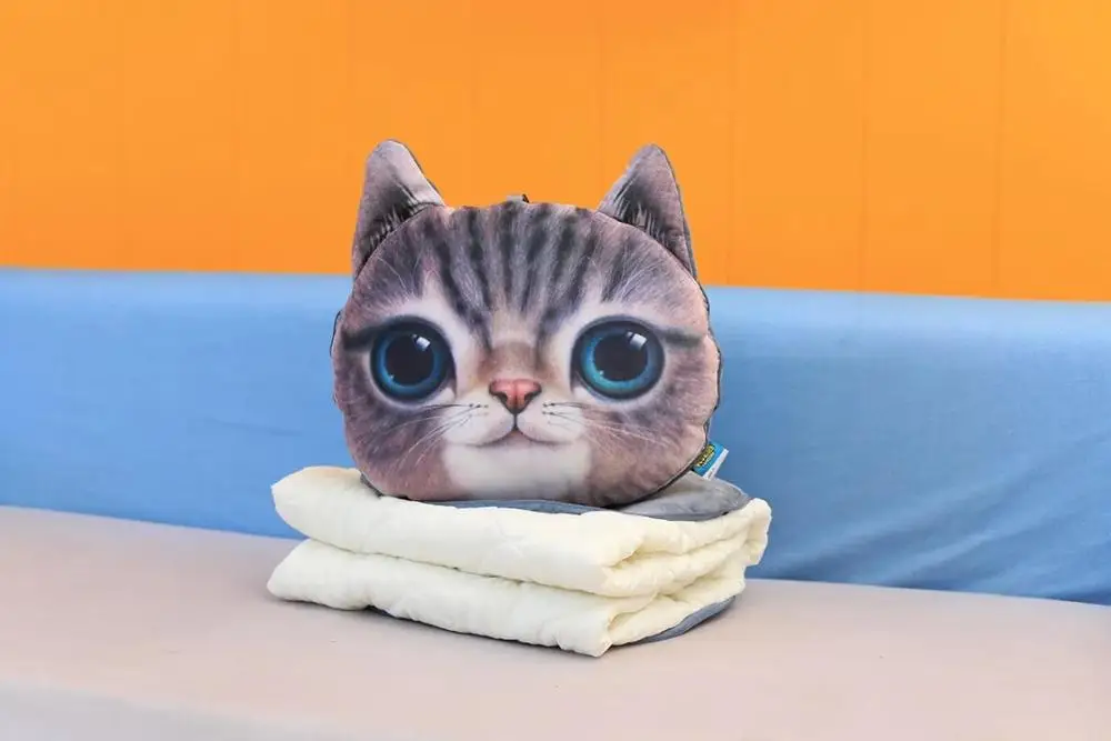 3D моделирование Шарпей мопс, собака, кошка, плюшевая игрушка, мягкая подушка Сибирского хаски, кондиционер, одеяло, подарок для девочек - Цвет: NO.20