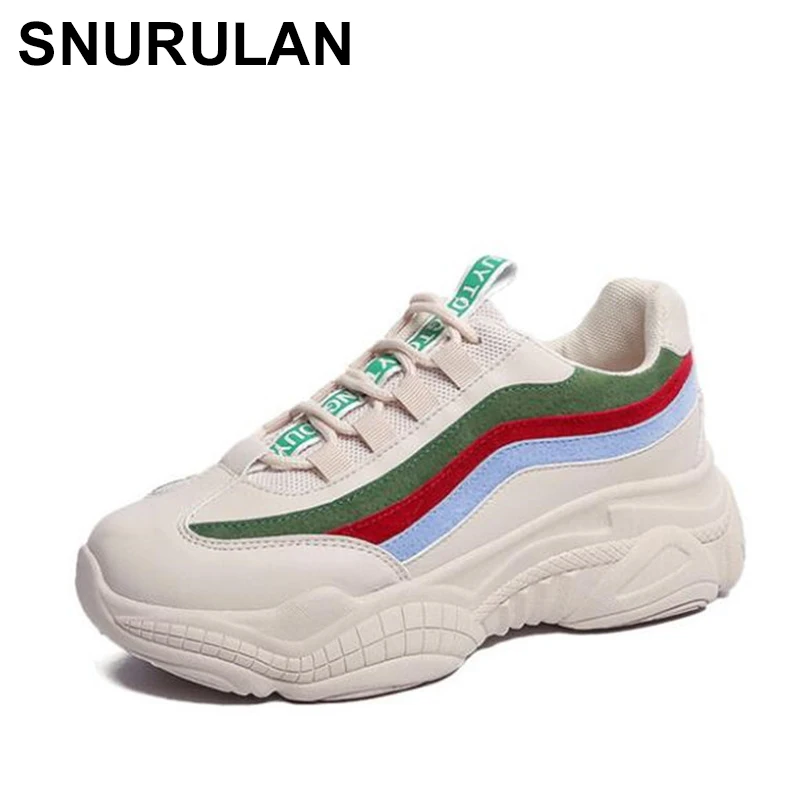 

SNURULAN 2019 New women's shoes for every day; spring season; mesh fashion women shoes CREEPERS flat shoes, flat shoes;