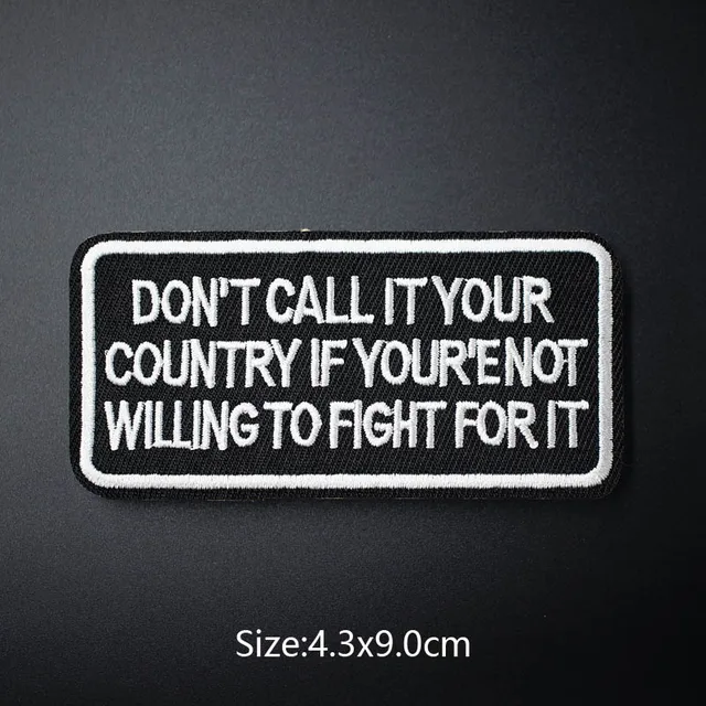 Written Words Cloth Mend Decorate Iron On Patch Clothes Apparel Sewing