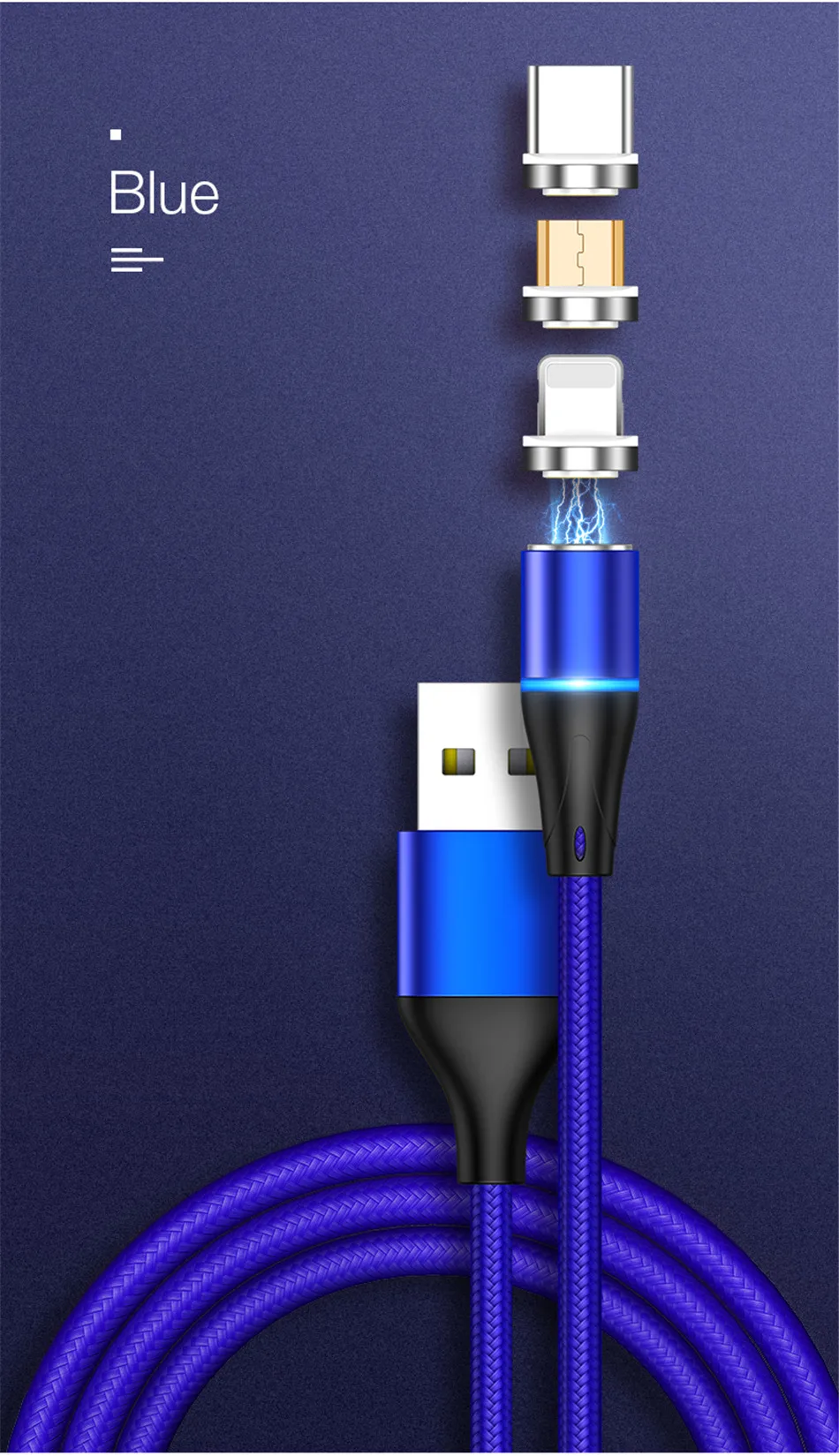 Магнитный кабель MADATA зарядное устройство Micro usb type C осветительный кабель 3A быстрая зарядная зарядка USB C type-C провод для IPhone samsung кабель