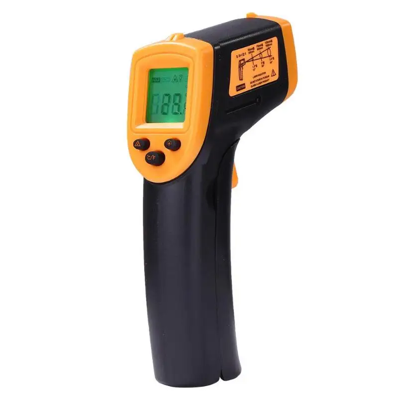 

HW600 Digital Infrared Thermometer Hand-held Non-contact Type Maintain Data LCD Backlight Temperature Meter Pyrometer