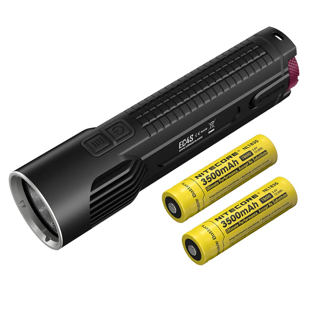 NITECORE EC4S фонарик CREE XHP50 светодиодный портативный фонарик Макс 2150 люмен расстояние луча 280 м Открытый тактический фонарь - Испускаемый цвет: EC4S NL1835