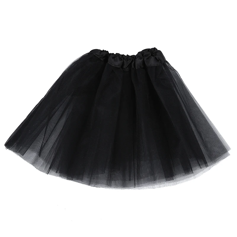 

Kids Girls Child Black Ballet Dance Elastic Tulle Tutu