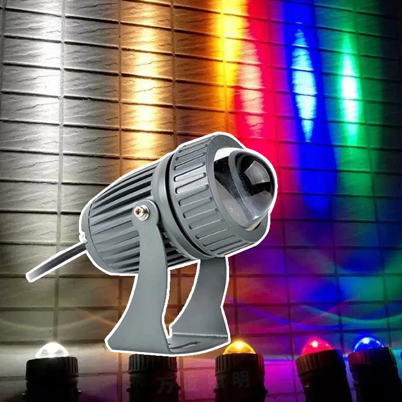 24W 32W LED Outdoor Spotlight One Beam Lamp Hotel Exterior Wall IP67 Waterproof Remote Spotlights Gardon Landscape light 220V 6