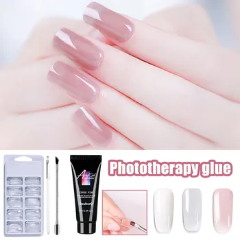 

Smart Home DIY Poly Gel 15ML Lasting False Nails Double-end Nail Pusher Dead Skin Brush Set Nail Brush Daily Life