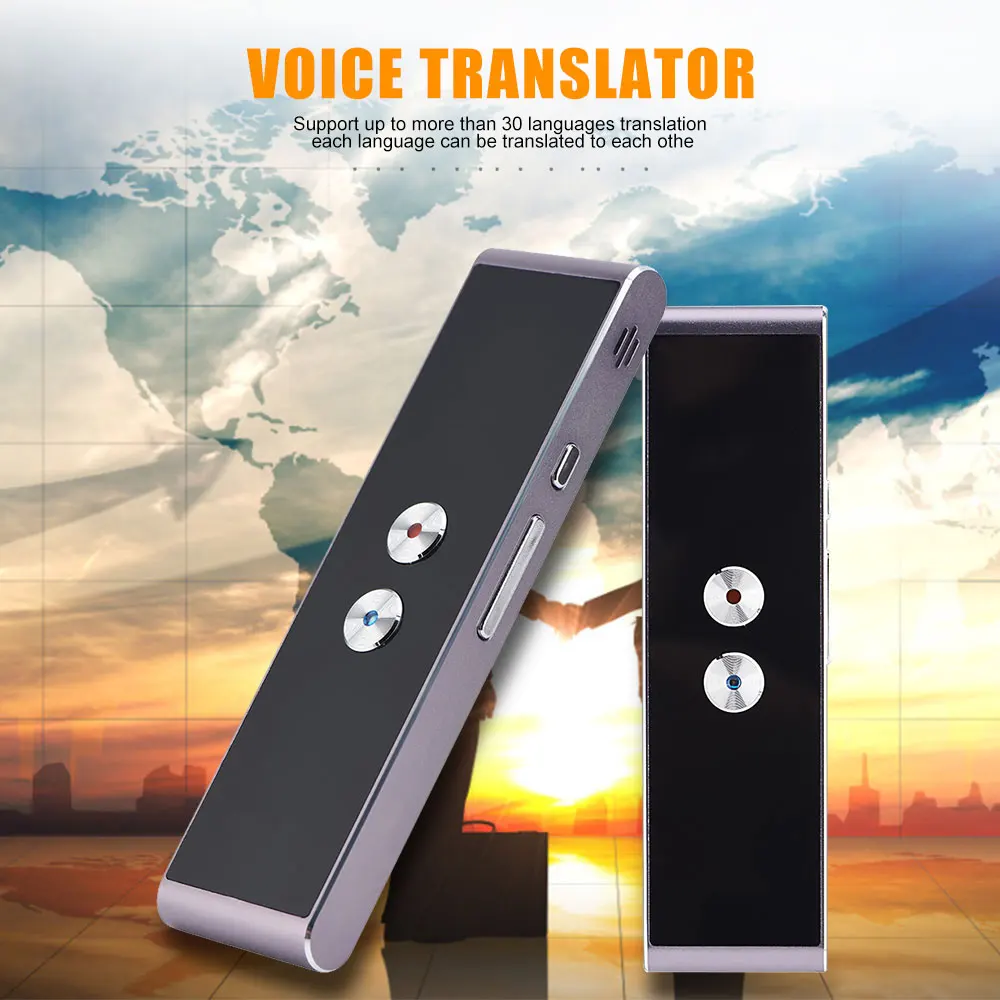 Портативный многоязычный голосовой переводчик T8 + в режиме реального времени