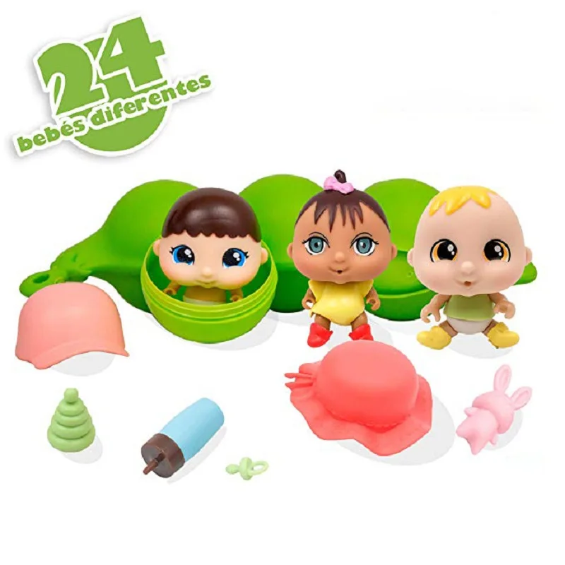 

Surprise Bean Blind Box Pea Pod Baby Toys Children Set Assembled Doll Cute Kawaii Figure Action Gift for Kids Drop Shipping