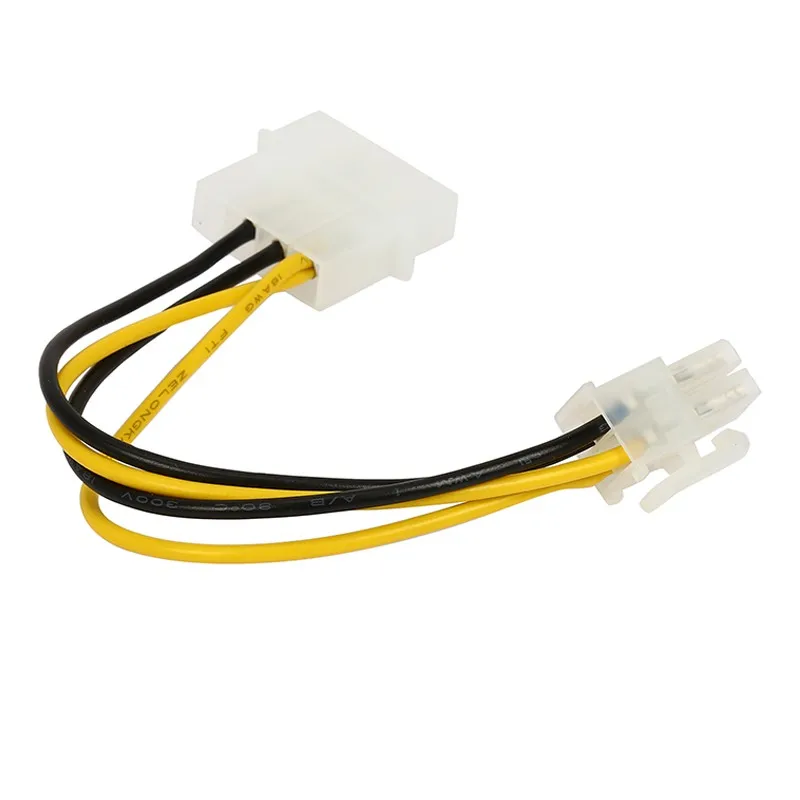 

PC computer power supply PSU EPS ATX / 12V 4-pin IDE Molex to motherboard 4 pin P4 CPU power adapter converter cable