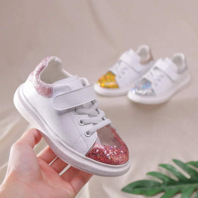 PandaQ/Детские повседневные кроссовки; обувь Meteor для девочек; Zapatos Para Ninos; спортивные белые брендовые модные теннисные кроссовки со звездами; Infantil