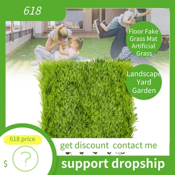 

Floor Fake Grass Mat Artificial Grass Carpet Simulation Moss Turf Lawn DIY Green Plant Micro Landscape Yard Garden Decor