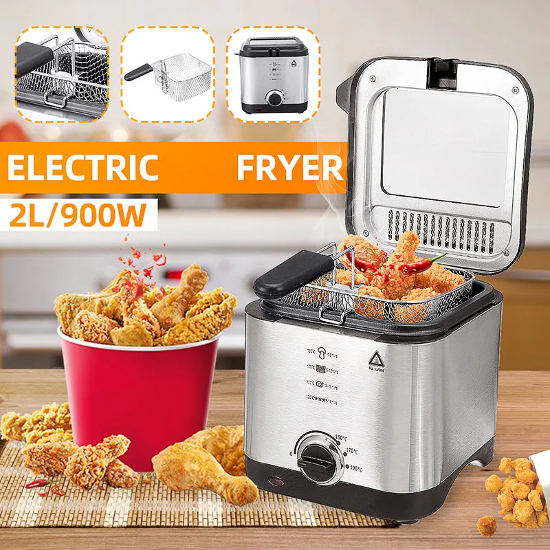 Electric Deep Fryer French Fries Frying Machine With Basket Fried
