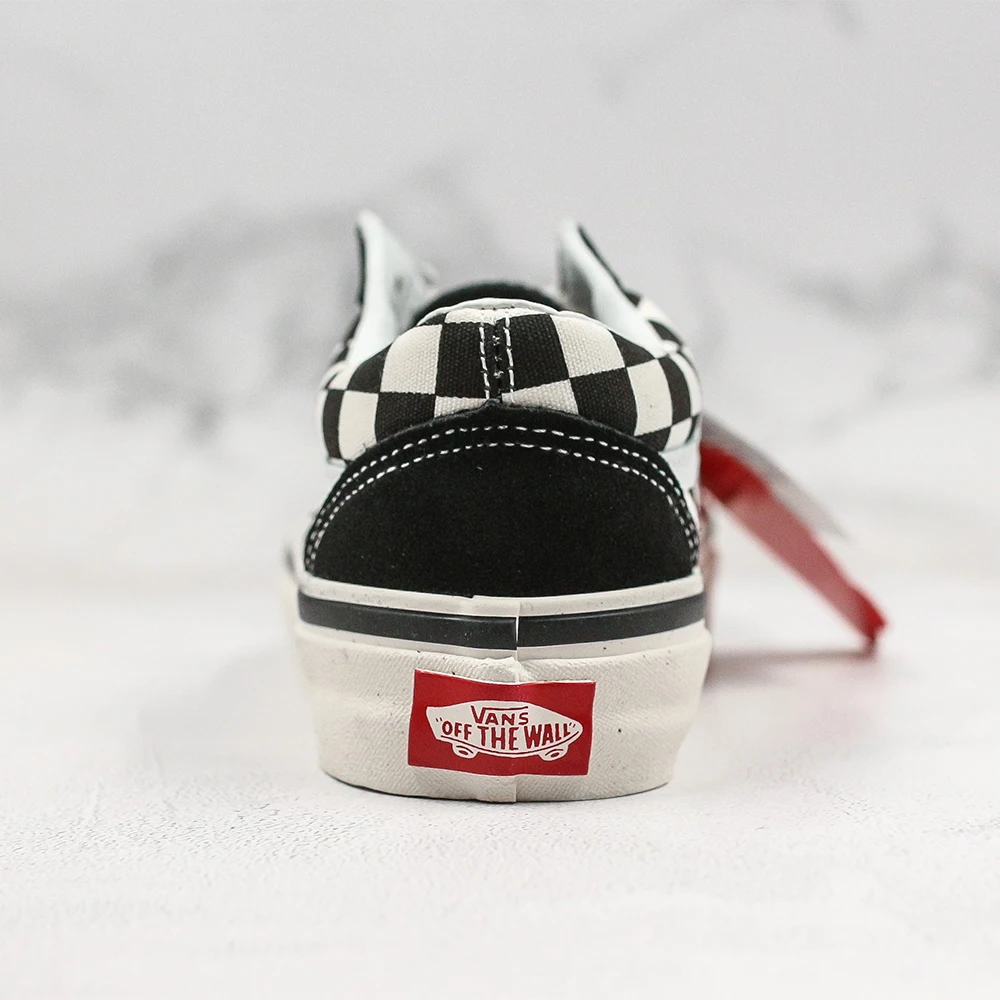 VANS Первичная проверка старый SKOOL унисекс классический шахматный Скейтбординг обувь# VN0A38G2OAK Лидер продаж
