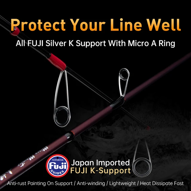Kingdom MicroMonster Trout Rod 1 55m 3 Section Casting Spinning FUJI Guide UL Light Travel