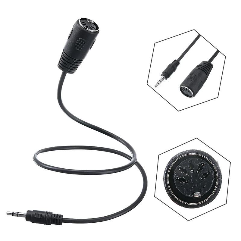 /CD ÷̾/º pc  3.5mm-DIN  ̺, Ʈ AUX ̾ ׷   Է ̺ 1 