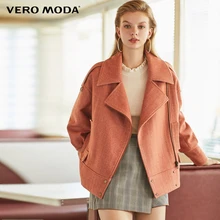 Vero Moda Новая женская куртка на молнии из овечьей шерсти и хлопка | 319409505