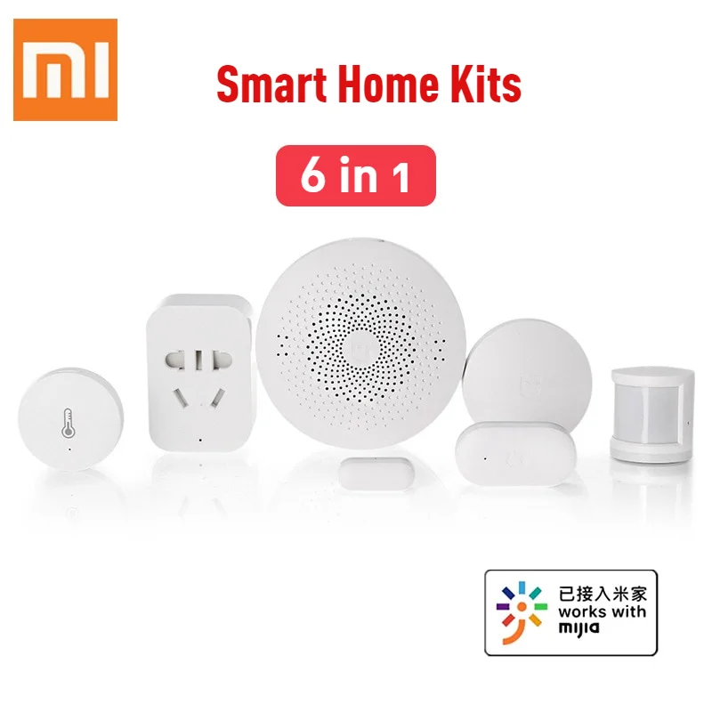 Набор умный дом Xiaomi Mijia 6 в 1 многофункциональный шлюз датчик корпуса окна
