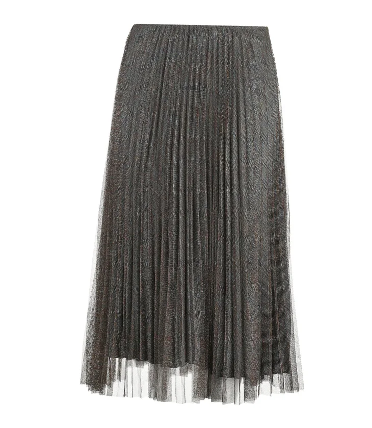 Vero Moda Gauzy прозрачная клетчатая юбка с подкладом | 31911G519