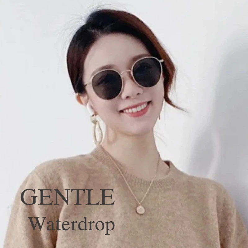 Новинка 2019 модные солнцезащитные очки в форме капли корейские брендовые