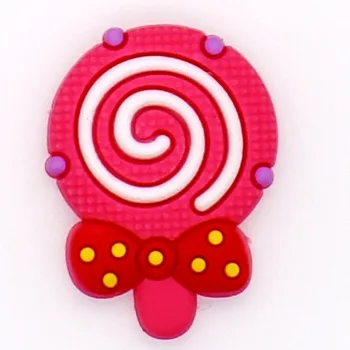 

10pcs Colorful Candy Lollipops Kids Girls Favor Sandal Clogs Decorations Party Bracelets Charms XH-86