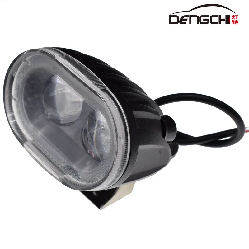 DENGCHI 20 Вт étanche светодиодный 12 V-30 V 6500K Блан для moto внедорожный светодиодный lumière de travail pour Джип внедорожник вездеход 4WD грузовика «Лодочка»