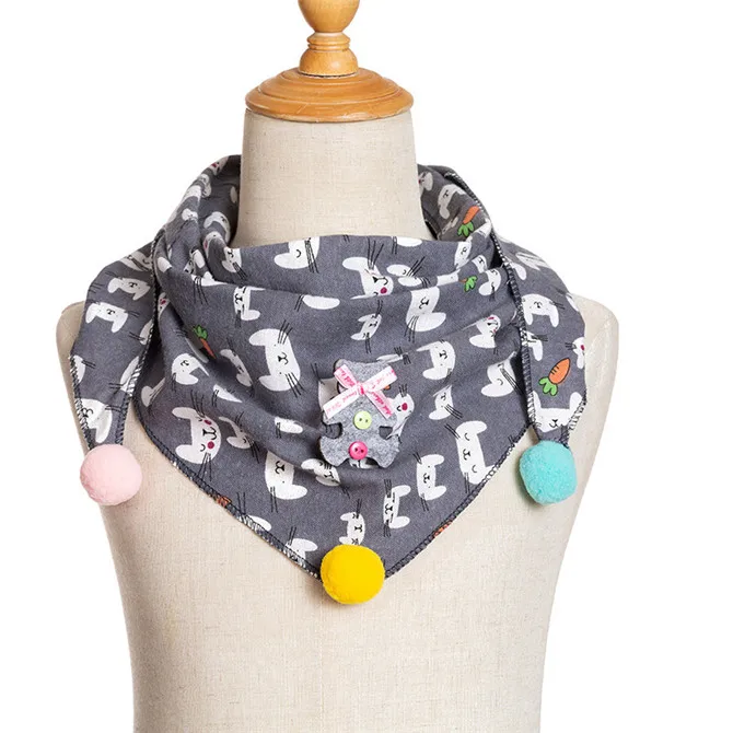 Треугольный хлопковый шарф для малышей, полотенце, Осень-зима, шаль для девочки, детский шейный воротник детский шарф, ткань для детей, шейный платок - Цвет: A3