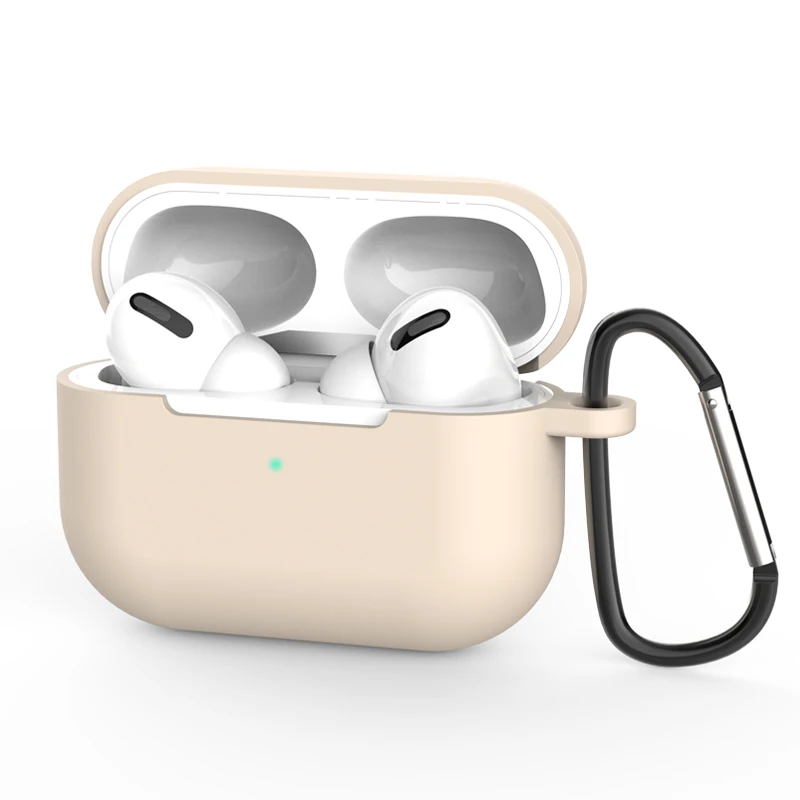 Color 17-with Hook Силиконовый чехол для apple Airpods Pro, чехол-наклейка, Bluetooth чехол для airpod 3, Air Pods Pro, аксессуары для наушников, кожа - Цвет: Color 17-with Hook