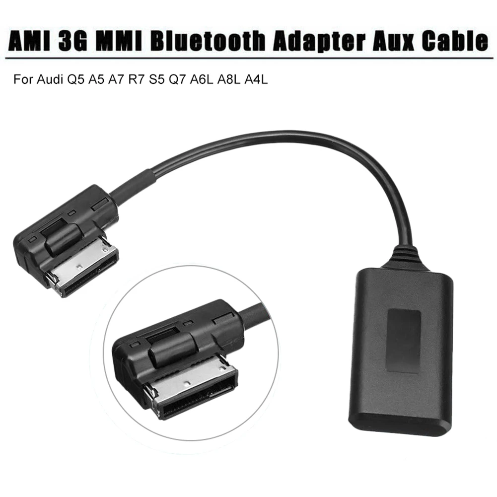 Wireless Bluetooth Music Interface AUX Audio Cable Adapter For Audi Q7 A5 A6 A8