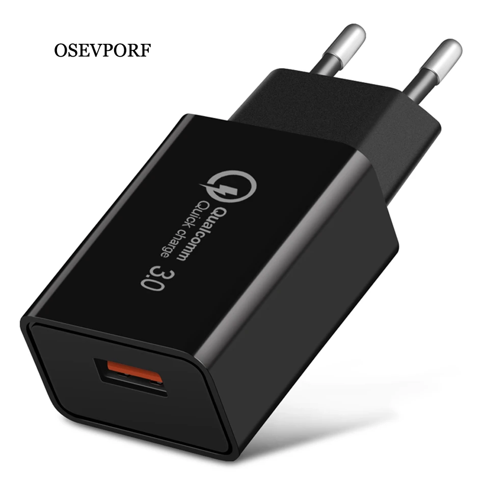 Быстрое зарядное устройство EU 5 V/3A QC 3,0 USB зарядное устройство Быстродействующее зарядное устройство кабель для iPhone X 7 11 samsung S10 huawei Xiaomi Android