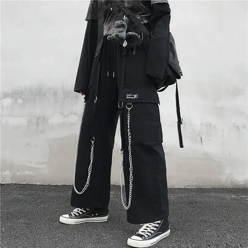 Autumn Winter Mens ins Harajuku Plus-Size Pants Hip Hop Casual Hot Sale High Quality New-Fashion Style Loose Streetwear Trousers | Мужская