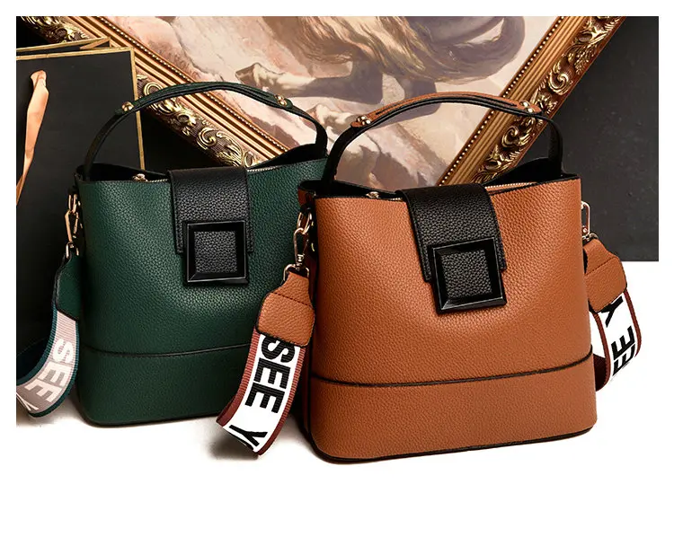 Женская сумка новая Корейская сумка через плечо модная Большая вместительная сумка C43-95