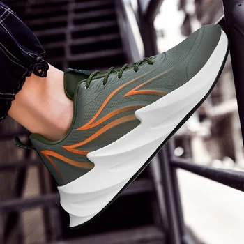 

Sneakers Men Light Weight Spring Autumn Breathable Men Trainers Shoes Red Green Running Shoes Men Design Jogging Shoes Men