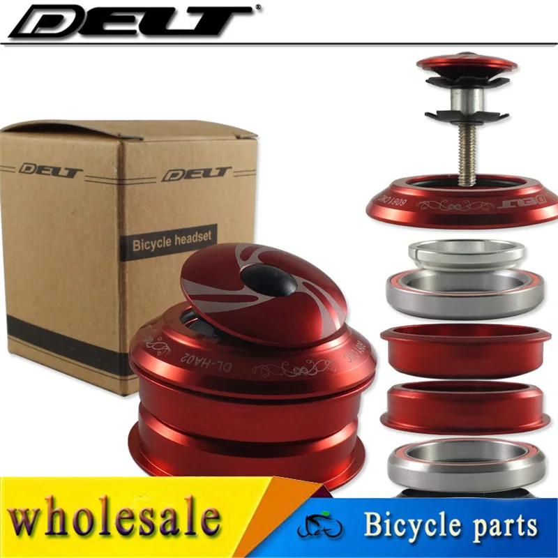 

CNC Ultralight road BMX MTB bountain bicycle bike threadless headset 44 X 28.6X 30mm 2 bearing red