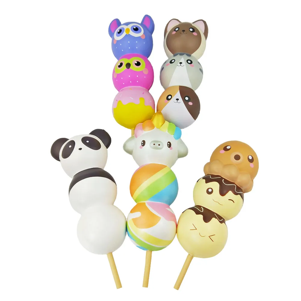 Punimaru Squishy Doll Ice Cream Squeeze Toys Animal Cake Bread Slowly Rebound Antistress Adults Stress Release Children | Игрушки и