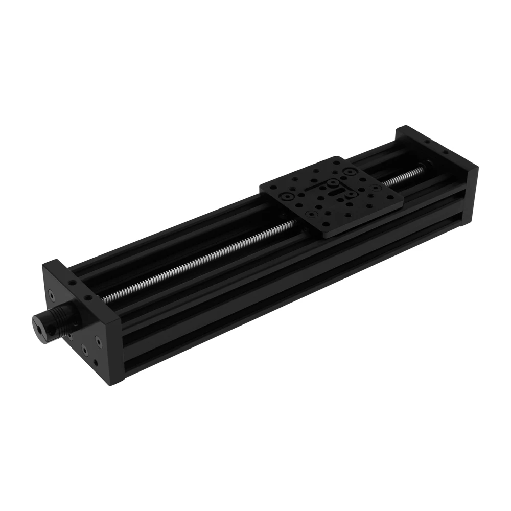 black, 300mm Aluminum Alloy Screw Slide Linear 