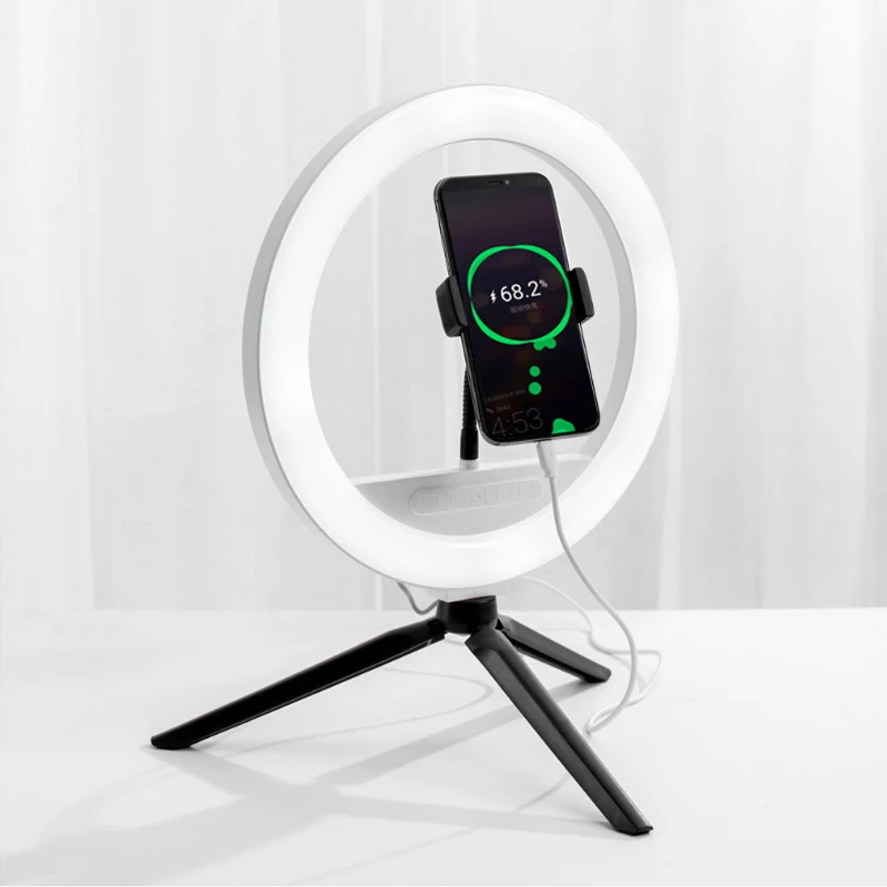 

Hot Broadcast Light Ring Beauty Lamp Selfie Beauty Photography Mobile Phone Computer light With Clip Stand for Youtube Live