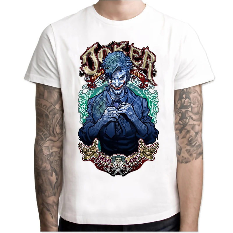 Joker Joaquin Phoenix T Shirt Short Sleeve Boy/girl/kids Top Short Tees Men T-shirt Halloween Horror Funny Oversize TShirt