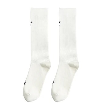 

Soft Stockings Women Socks Star Printed Sports Casual Girls Mid-calf Long Tube Breathable Autumn Winter Elastic Knee High Cotton