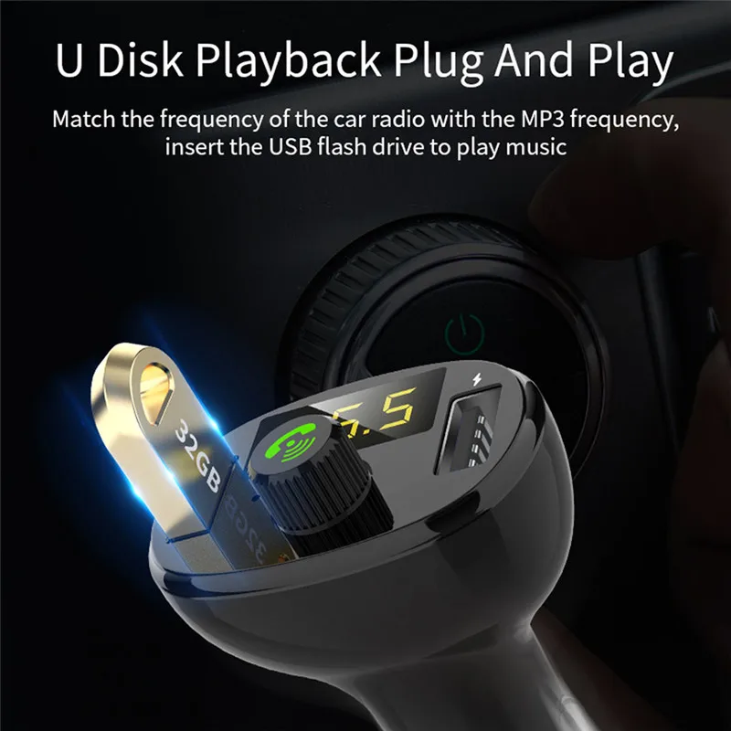 Обновленная версия MP3 Bluetooth музыкальный плеер QC3.0 быстрое зарядное устройство для
