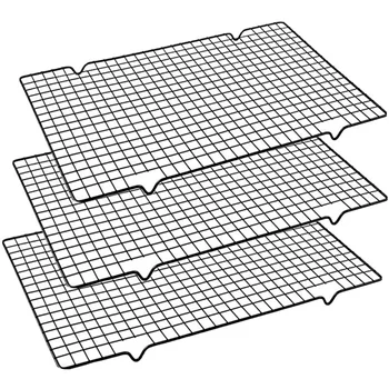 

Cooling Baking Rack, Drying Wire Racks, Size 11 inchX10 inch,Thick Heavy Duty Commercial Quality Grid Rack (3 Pack)