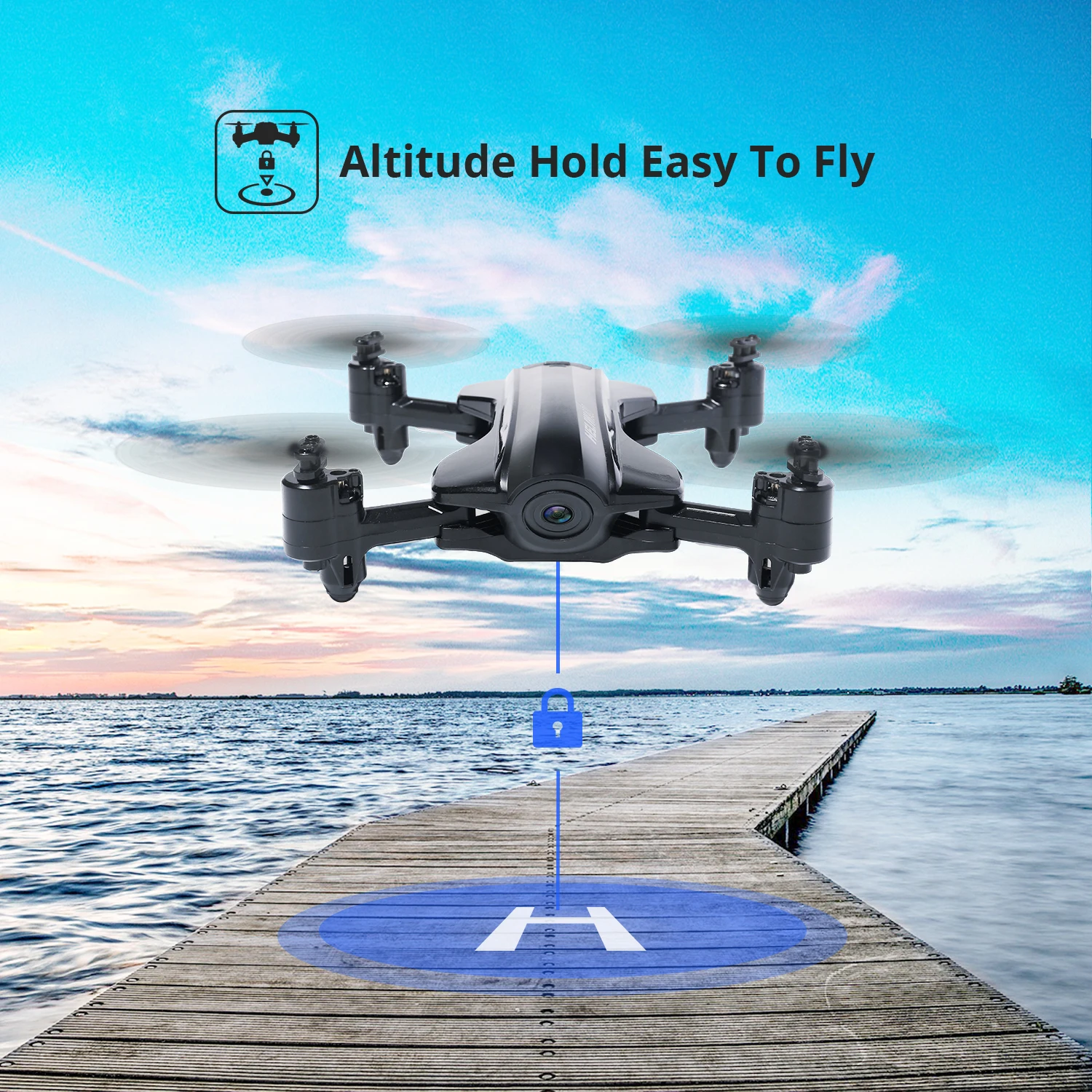 Holy Stone HS165s складной gps Дрон с 1080P HD камерой 5 ГГц WiFi передача FPV видео Дрон RC Квадрокоптер вертолет