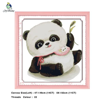 

Panda Animals Painting 14CT 11CT Counted Cross Stitch Kits Embroidery Sets Needlework Sets Home Decor