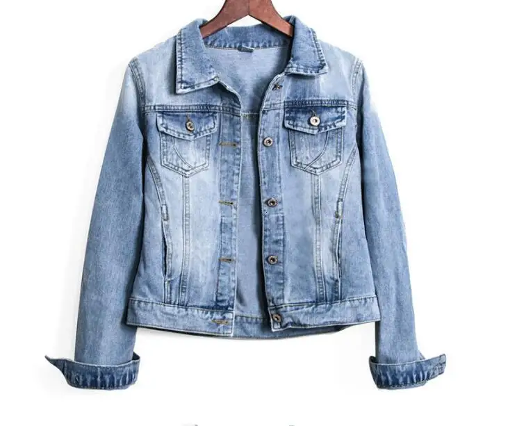 

New 2019 Big Size 6XL Denim Women Denim Jas Women Pack Harajuku Retro Retrieve Women's Coat