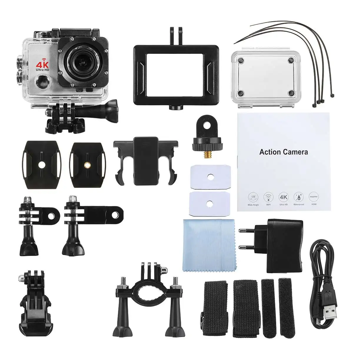 Новое поступление, Ультра HD 4K экшн-камера, 30 м, водонепроницаемая, 2,0 'экран, 1080 p, Спортивная камера для go extreme pro cam